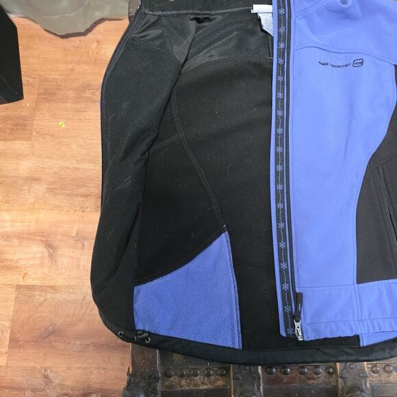 Free Country FULL ZIP fleece Lined Jacket Woman's Medium Purple and Black - Picture 5 of 10